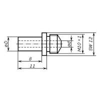 Насадка Gesipa V-17/27, 8 мм.