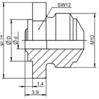 Насадка Gesipa V-10/32, 9мм.